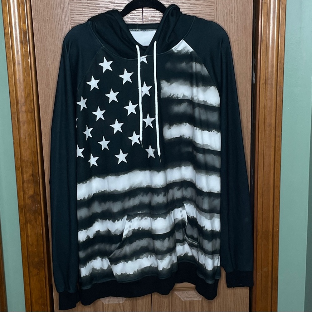 Ultra Soft Black and White Hoodie